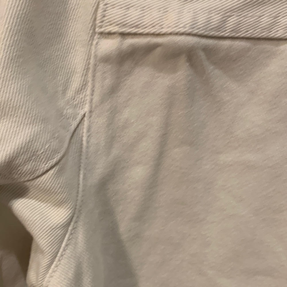NWOT Oversized Velvet Heart Women's Off-White Denim Utility Jacket Small - Picture 10 of 13